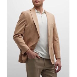 Peter Millar Shoreline Single-Button Herringbone Jacket, New, Size S